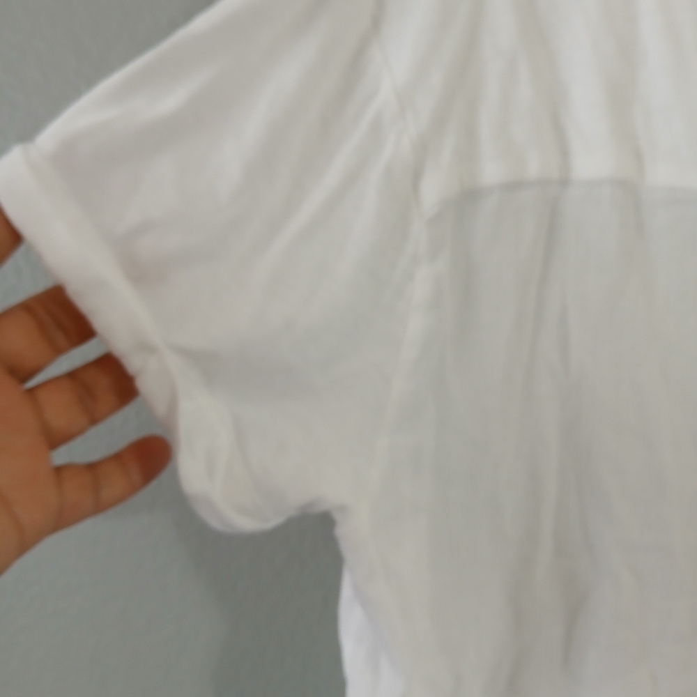Lucky Brand White V-Neck‎ Women's Top - Picture 8 of 9